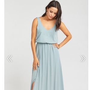 Kendall Maxi Dress - Silver Sage Crisp size small